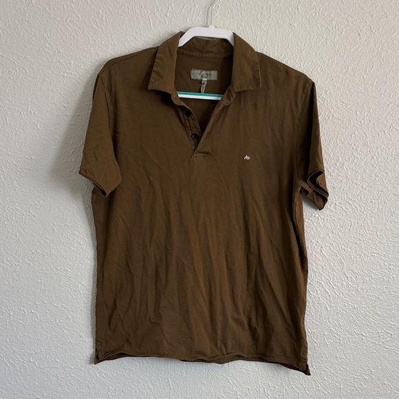 rag & bone Other - rag & bone Dark Brown Polo Shirt